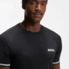 Active slim-fit T-shirt with tennis-ball embossing Active slim-fit T-shirt with tennis-ball embossing