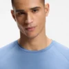 Active slim-fit T-shirt with tennis-ball embossing