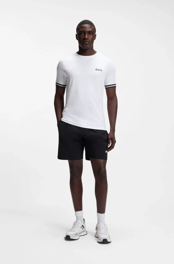 Active slim-fit T-shirt with tennis-ball embossing Active slim-fit T-shirt with tennis-ball embossing