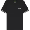 Active slim-fit T-shirt with tennis-ball embossing Active slim-fit T-shirt with tennis-ball embossing