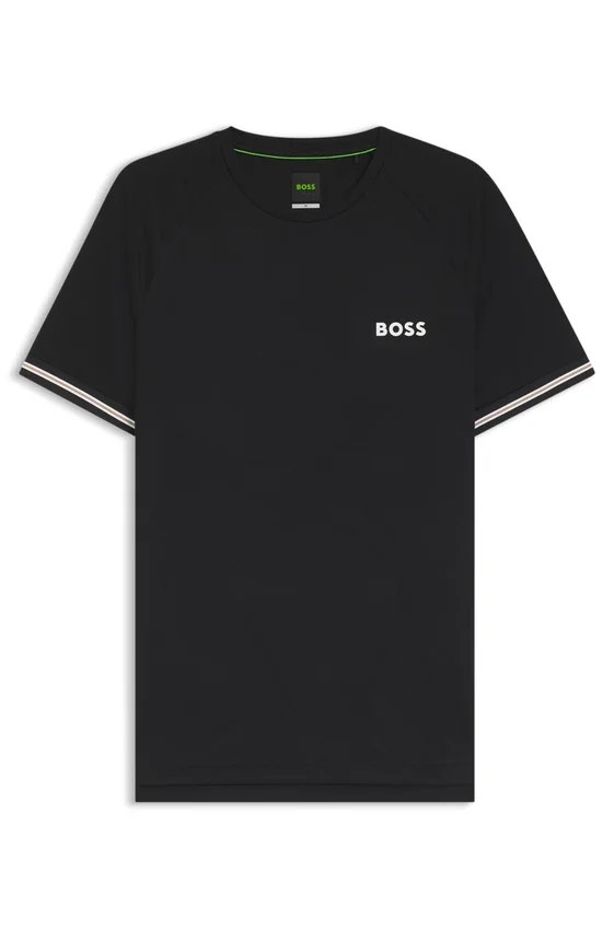 Active slim-fit T-shirt with tennis-ball embossing Active slim-fit T-shirt with tennis-ball embossing