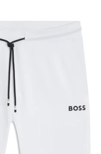 Active stretch-gabardine tracksuit bottoms with thermoregulating technology