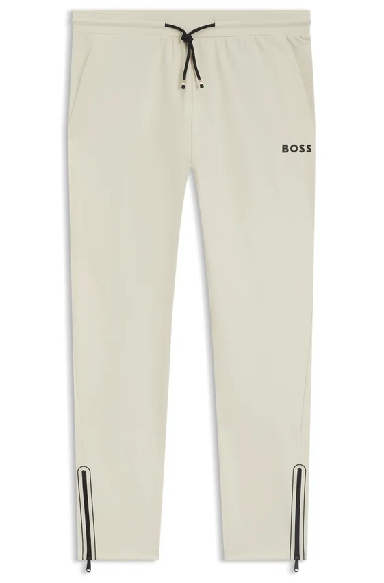 Active stretch-gabardine tracksuit bottoms with thermoregulating technology Active stretch-gabardine tracksuit bottoms with thermoregulating technology