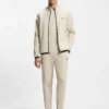Active Stretch-gabardine tracksuit bottoms with zipped hems