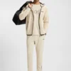 Active stretch-gabardine zip-up hoodie with thermoregulating technology Active stretch-gabardine zip-up hoodie with thermoregulating technology