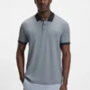 Active-stretch polo shirt in a cotton blend Active-stretch polo shirt in a cotton blend