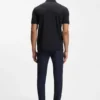 Active-stretch polo shirt in a cotton blend