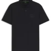 Active-stretch polo shirt in a cotton blend