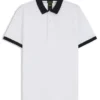 Active-stretch polo shirt in a cotton blend