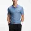 Active Stripe-jersey slim-fit polo shirt with four-way stretch Active Stripe-jersey slim-fit polo shirt with four-way stretch