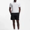 Active Stripe-jersey slim-fit polo shirt with four-way stretch
