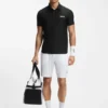 Active Stripe-jersey slim-fit polo shirt with four-way stretch Active Stripe-jersey slim-fit polo shirt with four-way stretch