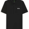 Active Stripe-jersey slim-fit polo shirt with four-way stretch Active Stripe-jersey slim-fit polo shirt with four-way stretch