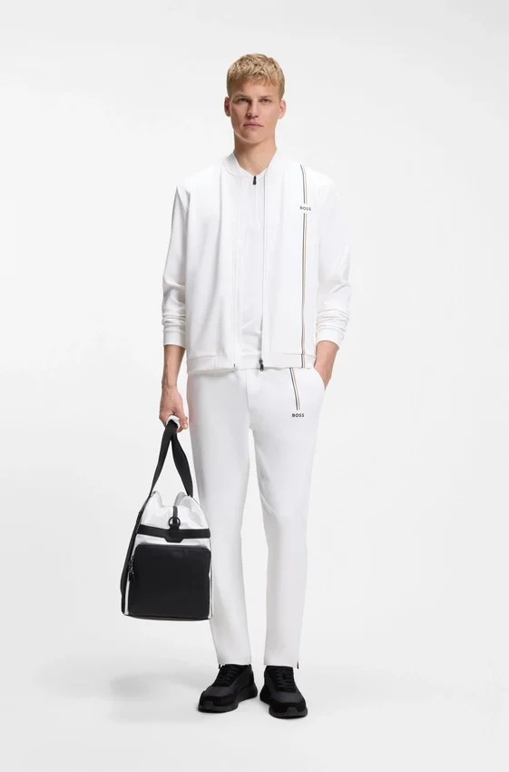 Active track pants in thermoregulating stretch gabardine Active track pants in thermoregulating stretch gabardine