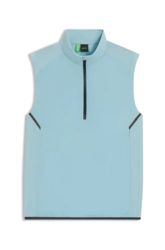 Active water-repellent gilet with quick-dry performance