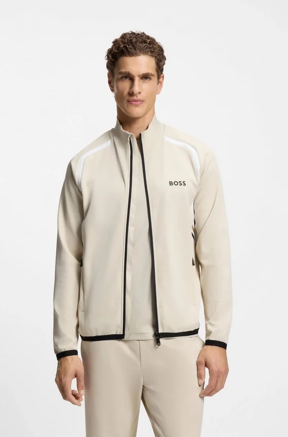 Active Zip-up sweatshirt in stretch gabardine Active Zip-up sweatshirt in stretch gabardine