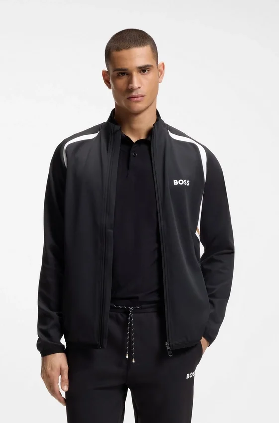 Active Zip-up sweatshirt in stretch gabardine Active Zip-up sweatshirt in stretch gabardine