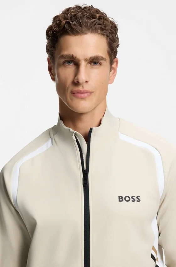 Active Zip-up sweatshirt in stretch gabardine Active Zip-up sweatshirt in stretch gabardine