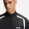 Active Zip-up sweatshirt in stretch gabardine Active Zip-up sweatshirt in stretch gabardine