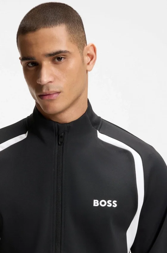 Active Zip-up sweatshirt in stretch gabardine Active Zip-up sweatshirt in stretch gabardine
