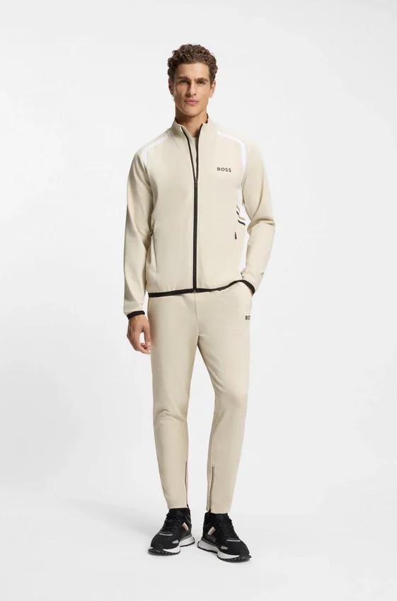 Active Zip-up sweatshirt in stretch gabardine Active Zip-up sweatshirt in stretch gabardine