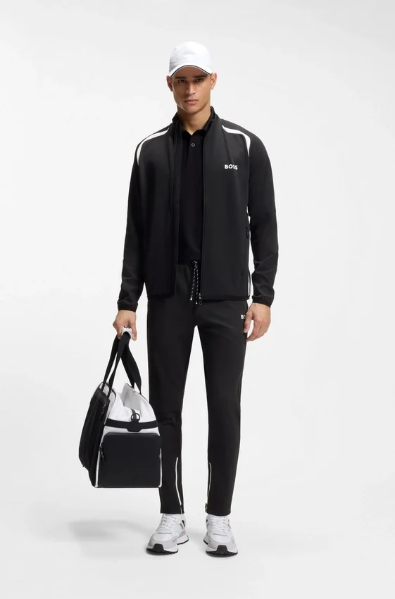 Active Zip-up sweatshirt in stretch gabardine Active Zip-up sweatshirt in stretch gabardine