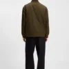 Adjustable-hem bomber jacket in waxed cotton Adjustable-hem bomber jacket in waxed cotton