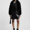 Adjustable-hem jacket in faux fur Adjustable-hem jacket in faux fur