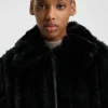 Adjustable-hem jacket in faux fur Adjustable-hem jacket in faux fur