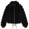 Adjustable-hem jacket in faux fur Adjustable-hem jacket in faux fur