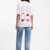 All-gender Cotton-jersey T-shirt with origami-heart prints