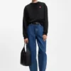 All-gender Cotton-terry sweatshirt with heart logo