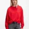 All-gender Cotton-terry sweatshirt with heart logo