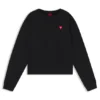 All-gender Cotton-terry sweatshirt with heart logo