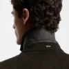 Alpaca-blend coat with double-breasted front
