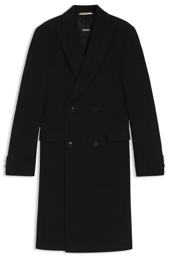 Alpaca-blend coat with double-breasted front Alpaca-blend coat with double-breasted front