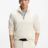 Alpaca-wool sweater with zip neck