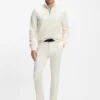 Alpaca-wool sweater with zip neck