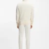 Alpaca-wool sweater with zip neck
