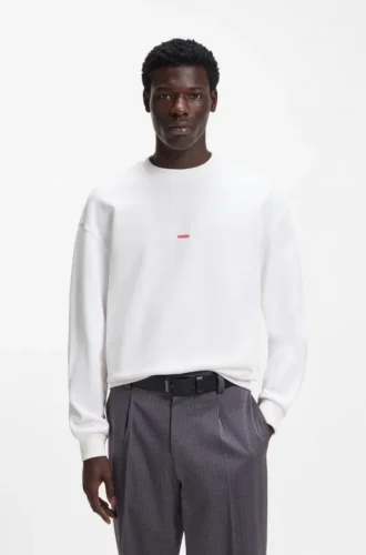 Animal-artwork sweatshirt in cotton terry