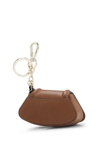 Ariell key ring with gold-tone hardware
