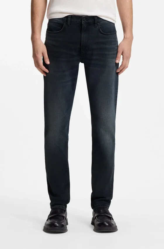 Ash-blue extra-slim-fit jeans in comfort-stretch denim Ash-blue extra-slim-fit jeans in comfort-stretch denim