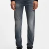 Ash-blue extra-slim-fit jeans in stretch denim Ash-blue extra-slim-fit jeans in stretch denim