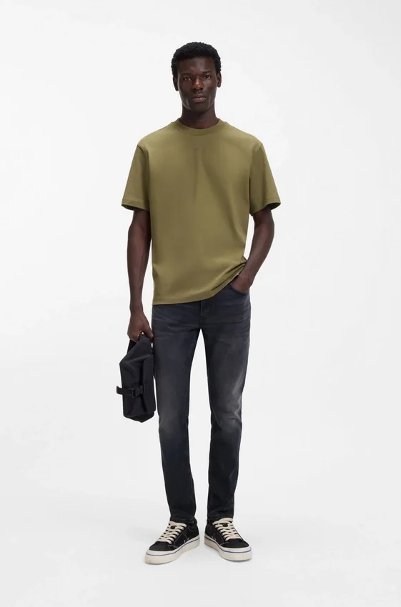 Ash-blue extra-slim-fit jeans in stretch denim Ash-blue extra-slim-fit jeans in stretch denim