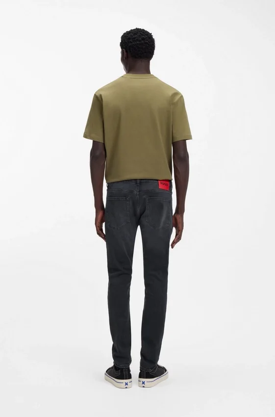 Ash-blue extra-slim-fit jeans in stretch denim Ash-blue extra-slim-fit jeans in stretch denim