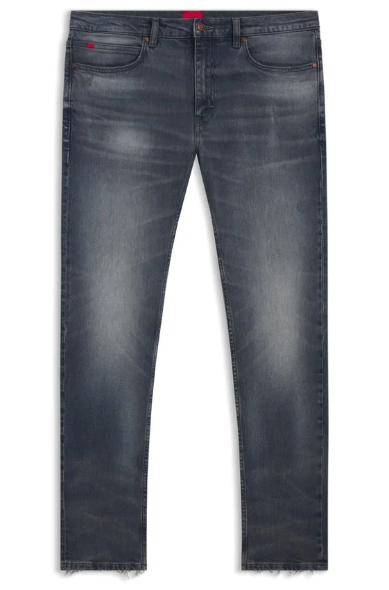 Ash-blue extra-slim-fit jeans in stretch denim Ash-blue extra-slim-fit jeans in stretch denim