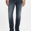 Ash-blue slim-fit jeans in stretch denim Ash-blue slim-fit jeans in stretch denim