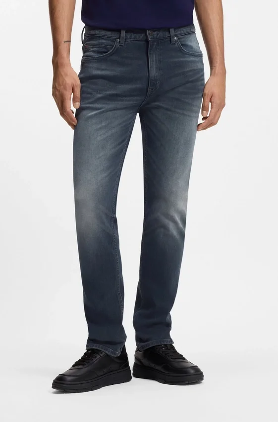 Ash-blue slim-fit jeans in stretch denim Ash-blue slim-fit jeans in stretch denim