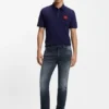 Ash-blue slim-fit jeans in stretch denim Ash-blue slim-fit jeans in stretch denim
