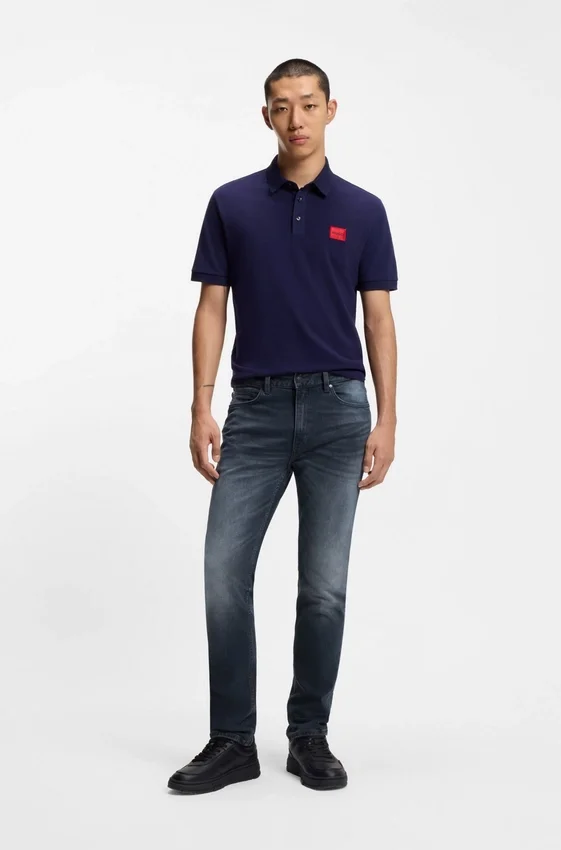 Ash-blue slim-fit jeans in stretch denim Ash-blue slim-fit jeans in stretch denim